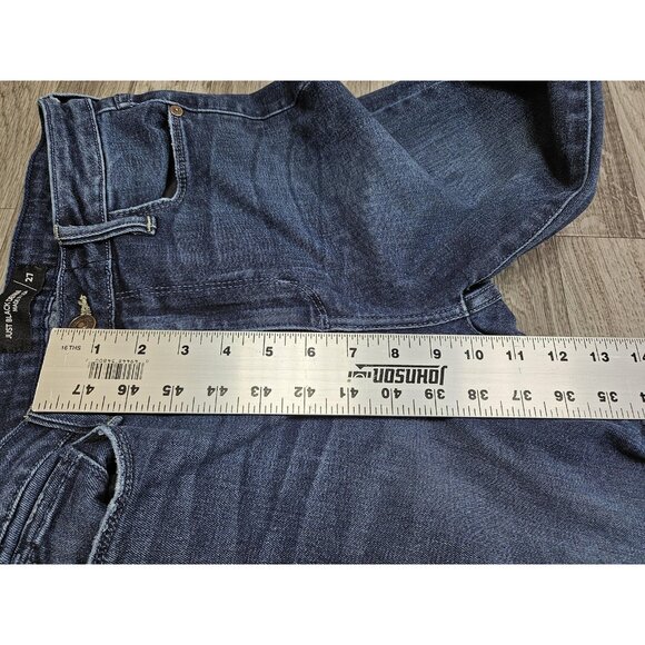 Just Black Denim Jeans Womens 27 Blue Dark Wash Raw Hem Ankle Skinny Made USA - Picture 11 of 12